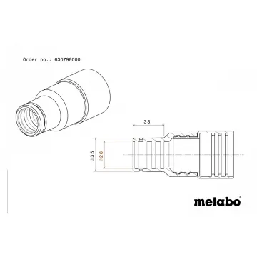 Сполучна муфта Metabo O 28/35 мм - Фото № 1