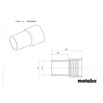Сполучна муфта Metabo O 41/48 мм - Фото № 1