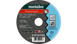 Отрезной круг Metabo Flexirapid 125x1,0x22,23