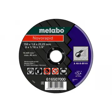 Відрізний круг Metabo Novorapid 150x1,6x22,23