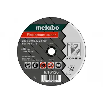 Відрізний круг по алюмінію Metabo Flexiamant Super 125x2,5x22,23