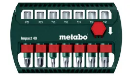 Комплект ударопрочных бит Metabo, 7 предметов