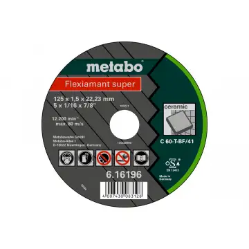 Відрізний круг по каменю Metabo Flexiamant Super 125x1,5x22,23
