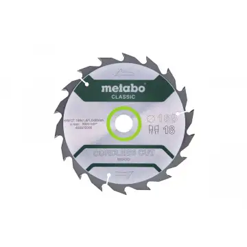 Пильний диск Metabo по дереву 165x20x1.8, 18 зубів