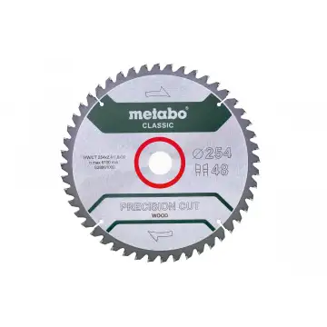 Пильний диск Metabo по дереву 254x30x2.4, 48 зубів Classic
