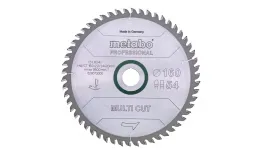 Пильний диск Metabo по Мультиматеріалам 160x20x2.2, 54 зуба