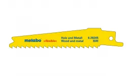 Сабельное полотно по дереву с гвоздями Metabo Flexible 100 мм, S 511 DF, 5 шт