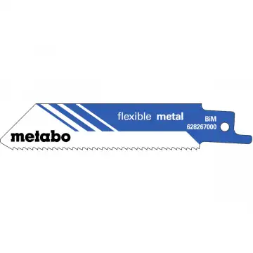 Шабельне полотно по металу Metabo Flexible 100 мм, S 522 BF, 5 шт