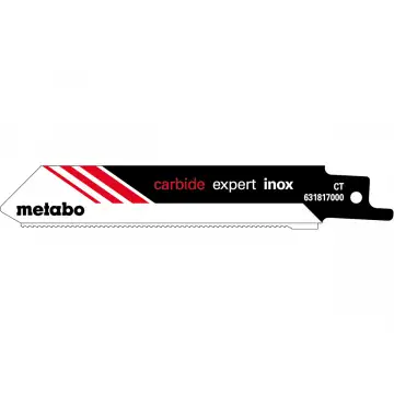 Шабельне полотно по нержавіючої сталі Metabo Expert 115 мм, S 522 EHM, 2 шт