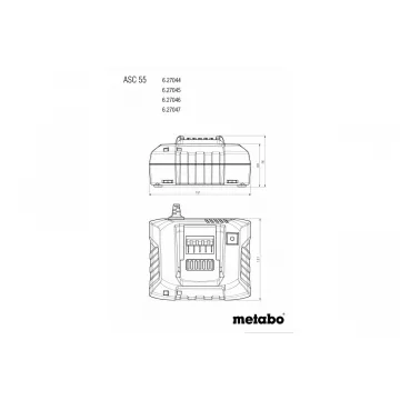 Зарядний пристрій Metabo ASC 55, 12–36 В, «AIR COOLED» - Фото № 1