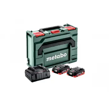 Базовий комплект акумуляторних батарей Metabo 2 * 4.0 Ач LiHD II + MetaLoc