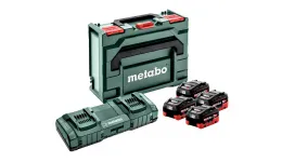 Базовий комплект акумуляторних батарей Metabo 4 * 8.0 Ач LiHD II + MetaLoc