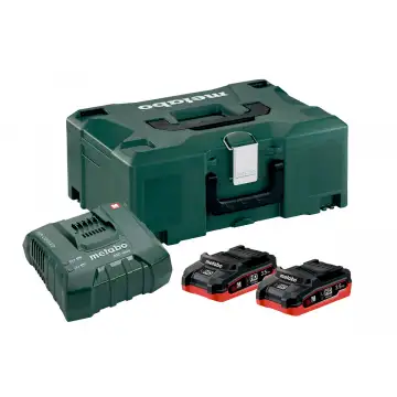 Комплект акумуляторних батарей Metabo 2 * 3.5 Ач 18 В LiHD + MetaLoc