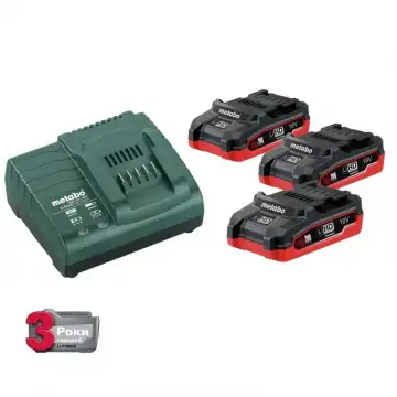 Комплект акумуляторних батарей Metabo 3 * 3.1 Ач 18 В LiHD