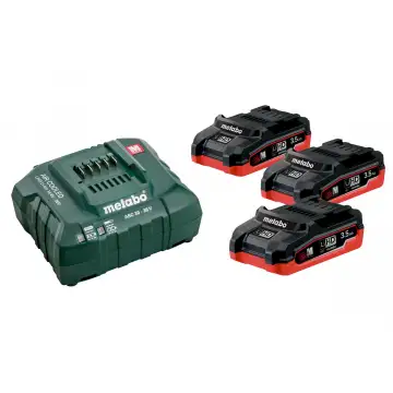 Комплект акумуляторних батарей Metabo 3 * 3.5 Ач 18 В LiHD