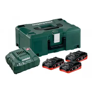 Комплект акумуляторних батарей Metabo 3 * 3.5 Ач 18 В LiHD + MetaLoc