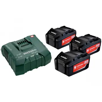 Комплект акумуляторних батарей Metabo 3 * 5.2 Ач 18 В + ASC Ultra