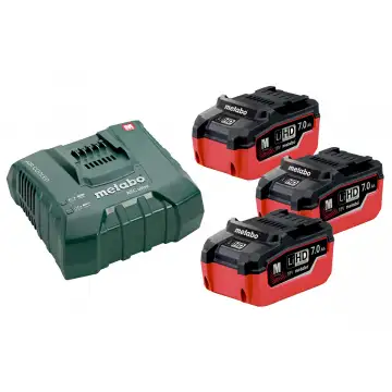 Комплект акумуляторних батарей Metabo 3 * 7.0 Ач 18 В LiHD + ASC Ultra