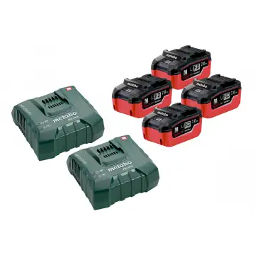 Комплект акумуляторних батарей Metabo 4 * 7.0 Ач 18 В LiHD + 2 * ASC Ultra