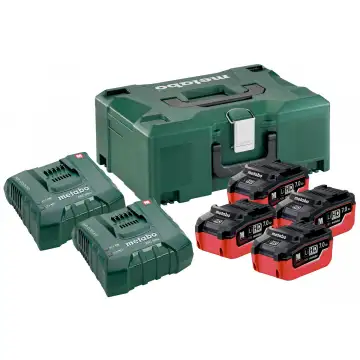 Комплект акумуляторних батарей Metabo 4 * 7.0 Ач 18 В LiHD + 2 * ASC Ultra + MetaLoc