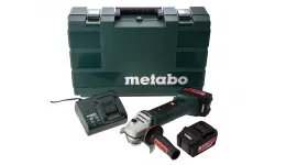 Акумуляторна болгарка Metabo W 18 LTX 125 4.0 Ач 2 шт
