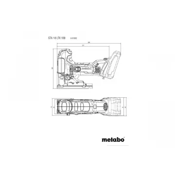 Акумуляторний лобзик Metabo STA 18 LTX 100 Каркас + MetaLoc - Фото № 2