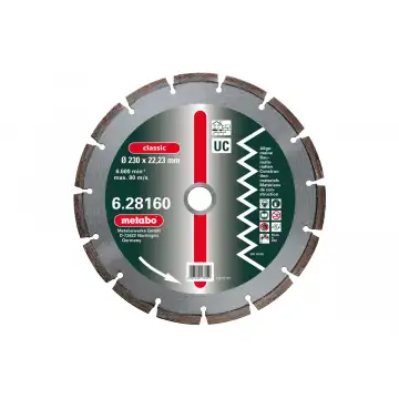 Сегментний алмазний диск Metabo Classic, 180 мм