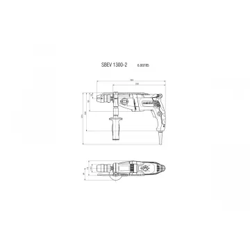 Дриль ударний Metabo SBEV 1300-2 - Фото № 8