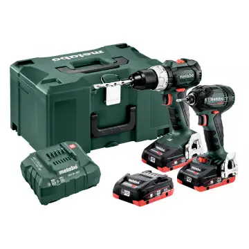 Комплект акумуляторного інструменту Metabo Combo Set 2.1.11 SB 18 LT BL + SSD 18 LTX 400 BL 3 * 4.0 Ач LiHD