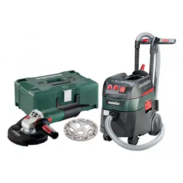 Набір Metabo WE 15-125 HD Set GED + Пилосос Metabo ASR 35 L ACP + MetaLoc