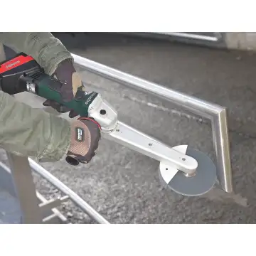 Акумуляторна шліфувальна машина для вузьких місць Metabo KNS 18 LTX 150 Inox Set