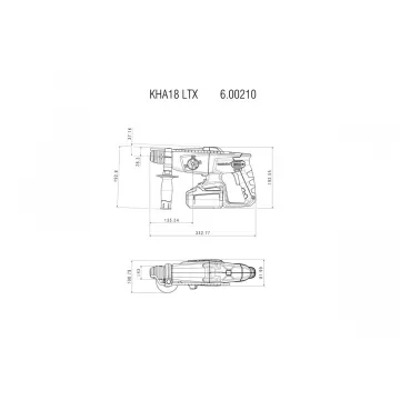 Акумуляторний перфоратор Metabo KHA 18 LTX 2 * 5.5 Ач - Фото № 5