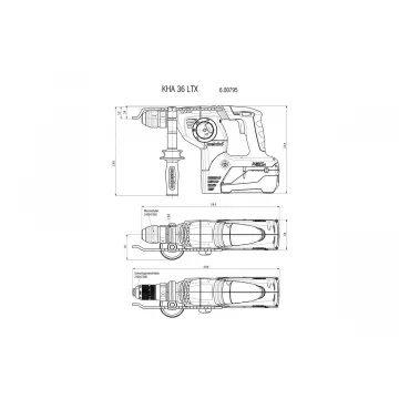 Акумуляторний перфоратор Metabo KHA 36 LTX 2.6 Ач - Фото № 9