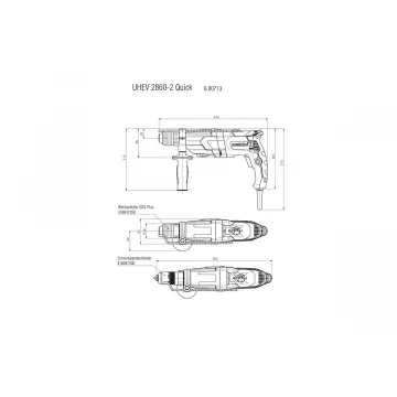 Перфоратор Metabo UHEV 2860-2 Quick SET 5 - Фото № 14