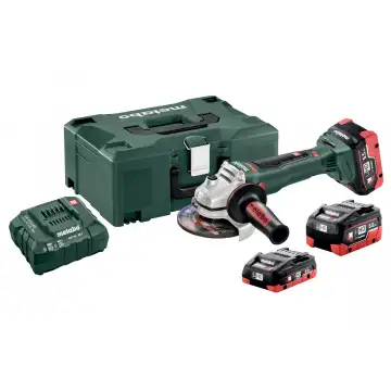 Акумуляторна болгарка Metabo WB 18 LTX BL 125 Quick SET 2 * 5.5 Ач 1 * 4.0 Ач