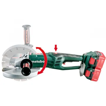 Акумуляторна болгарка Metabo WPB 36-18 LTX BL 230 4 * 6.2 Ач - Фото № 2