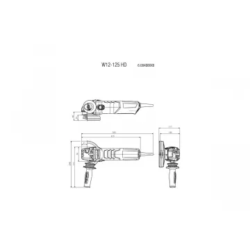 Болгарка Metabo W 12-125 HD - Фото № 3