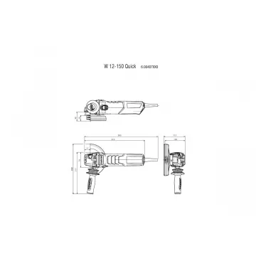 Болгарка Metabo W 12-150 Quick - Фото № 3