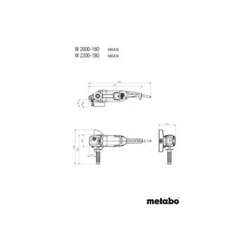 Болгарка Metabo W 2000-180 - Фото № 1