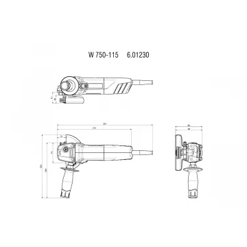 Болгарка Metabo W 750-115 - Фото № 4