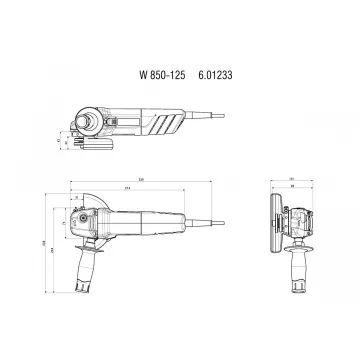 Болгарка Metabo W 850-125 - Фото № 4
