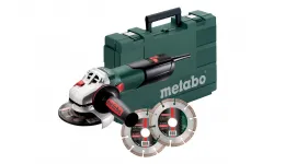 Болгарка Metabo W 9-125 Quick в Кейсі + Алмазні диски Метабо