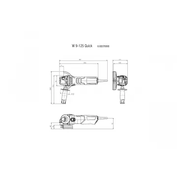 Болгарка Metabo W 9-125 Quick валіза - Фото № 5