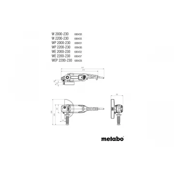 Болгарка Metabo WE 2200-230 Set - Фото № 6