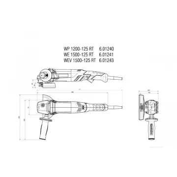 Болгарка Metabo WP 1200-125 RT - Фото № 1