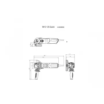 Кутова шліфувальна машина Metabo W 12-125 Quick Set - Фото № 4