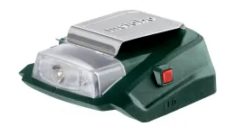 Силовий адаптер + ліхтарик для акумуляторних блоків Metabo PA 14.4 - 18 LED-USB