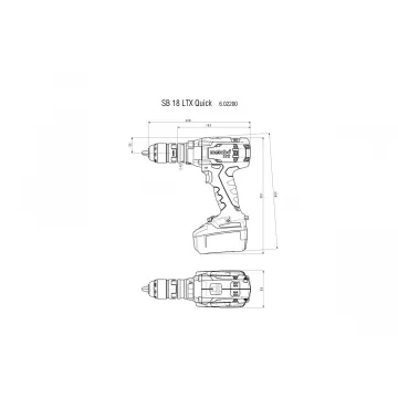 Акумуляторний ударний шуруповерт Metabo SB 18 LTX Quick Set - Фото № 4