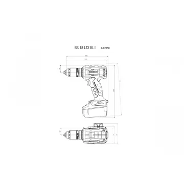 Акумуляторна дриль-шуруповерт Metabo BS 18 LTX BL I 2 * 4.0 Ач LiHD - Фото № 1