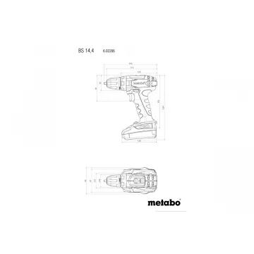 Акумуляторний шуруповерт Metabo BS 14,4 Li 2 АКБ 2.0 Ач Mobile Workshop - Фото № 2